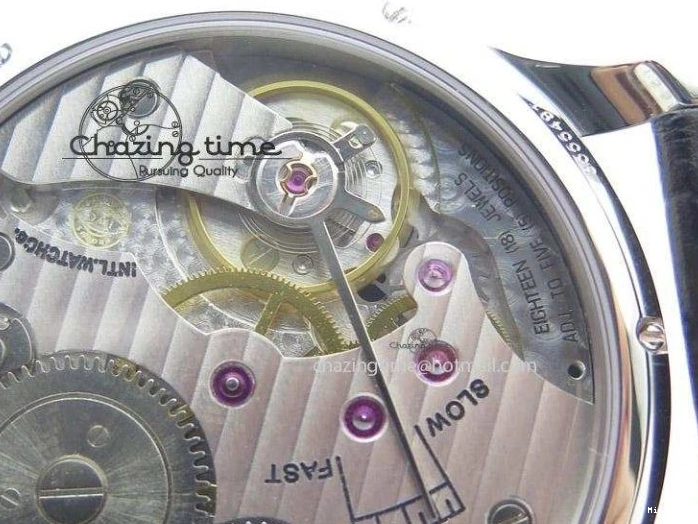 MIROTIME 0324 Portuguese IW545407 Black Dial ZF 1:1 Best Edition On Dark Blue Leather Strap DailyWear 7337